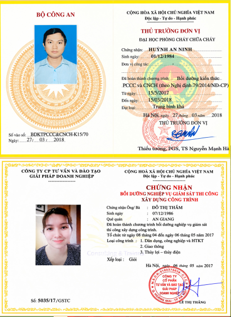 Chứng chỉ năng lực 1