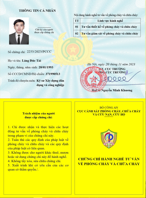 Chứng chỉ năng lực 6