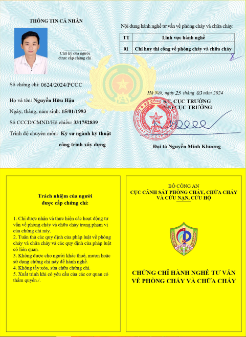 Chứng chỉ năng lực 8