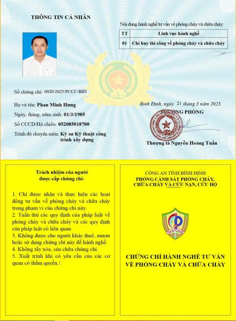 Chứng chỉ năng lực 9